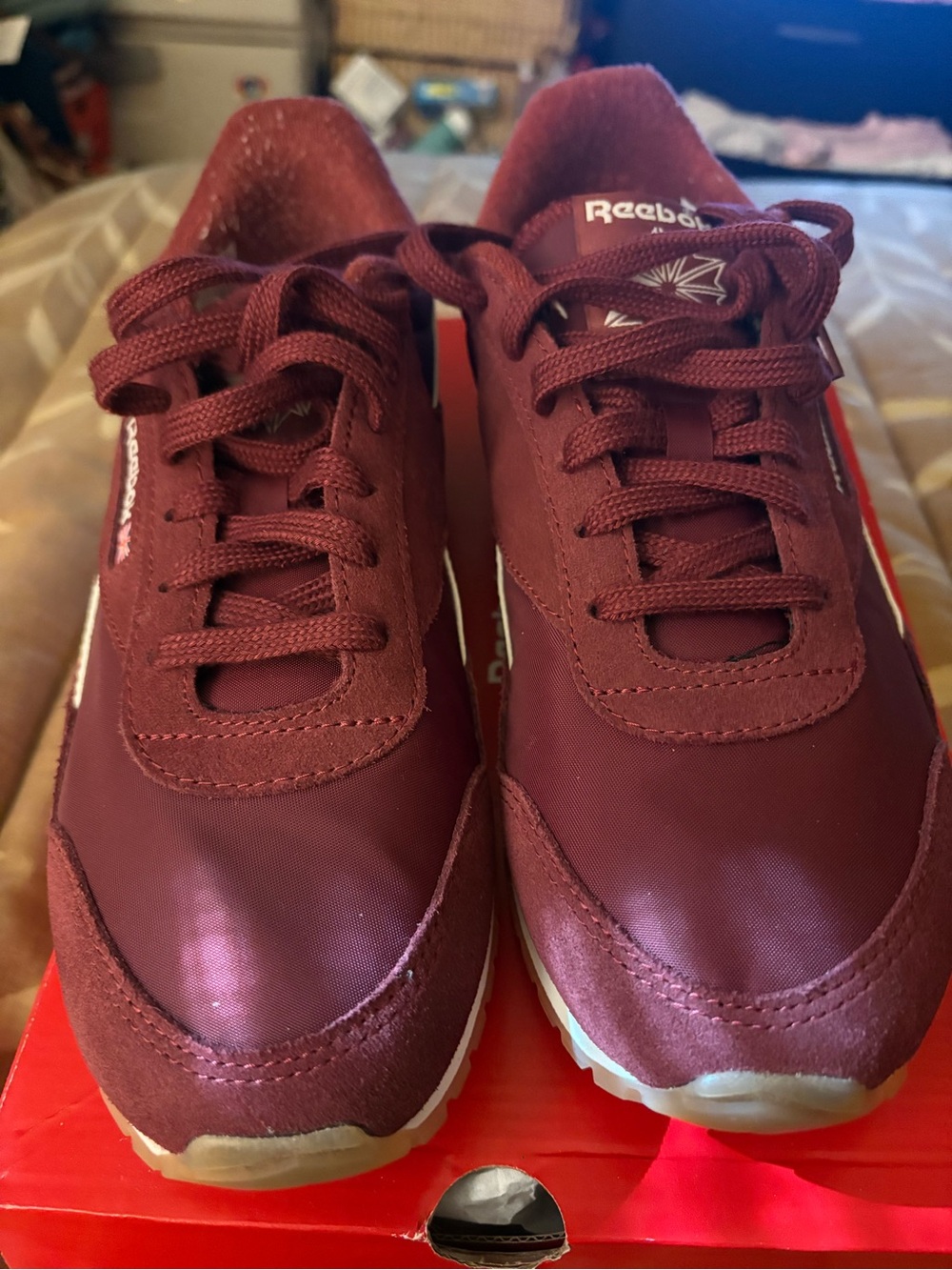 Reebok Men's Sneakers in Burgundy Wine